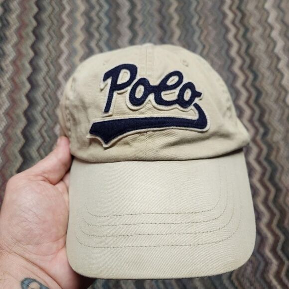 Polo Ralph Lauren Cream and Navy Cap